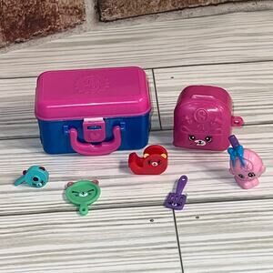 Shopkins Lot of 7 Food Fair Lunch Box, Season 5 Backpack, Lolli Poppin And More!